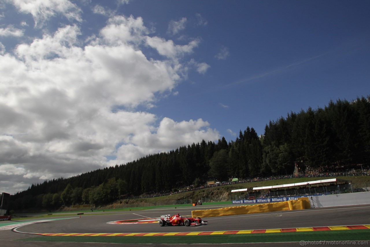 GP BELGIO, 01.09.2012- Prove Libere 3, Fernando Alonso (ESP) Ferrari F2012 