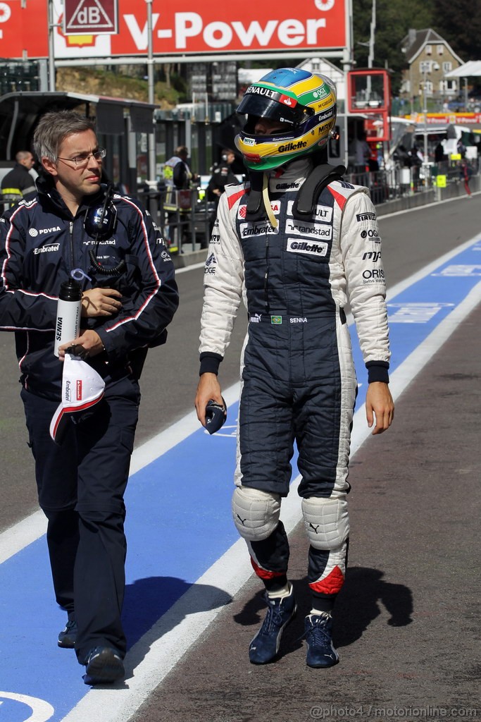 GP BELGIO, 01.09.2012- Prove Libere 3, Bruno Senna (BRA) Williams F1 Team FW34 
