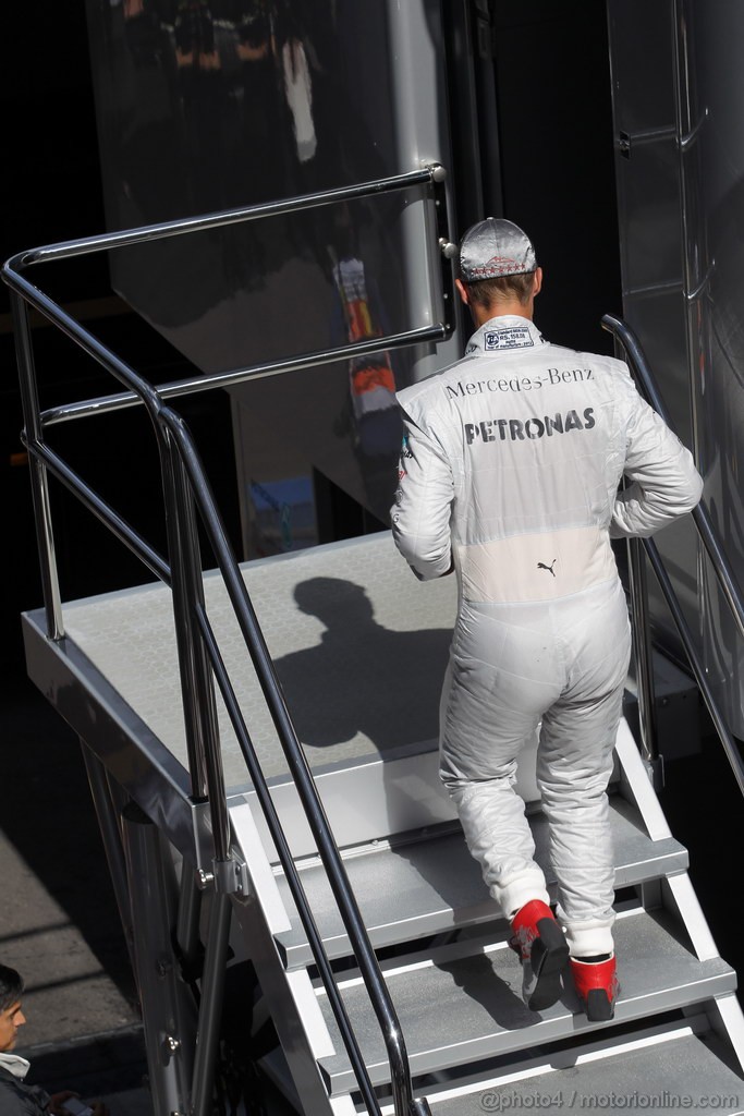 GP BELGIO, 01.09.2012- Prove Libere 3, Michael Schumacher (GER) Mercedes AMG F1 W03 