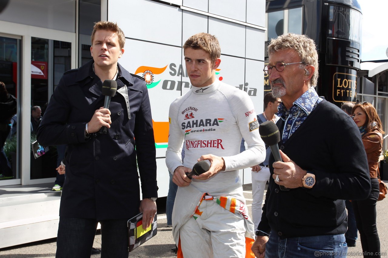GP BELGIO, 01.09.2012- Paul di Resta (GBR) Sahara Force India F1 Team VJM05 e Eddie Jordan