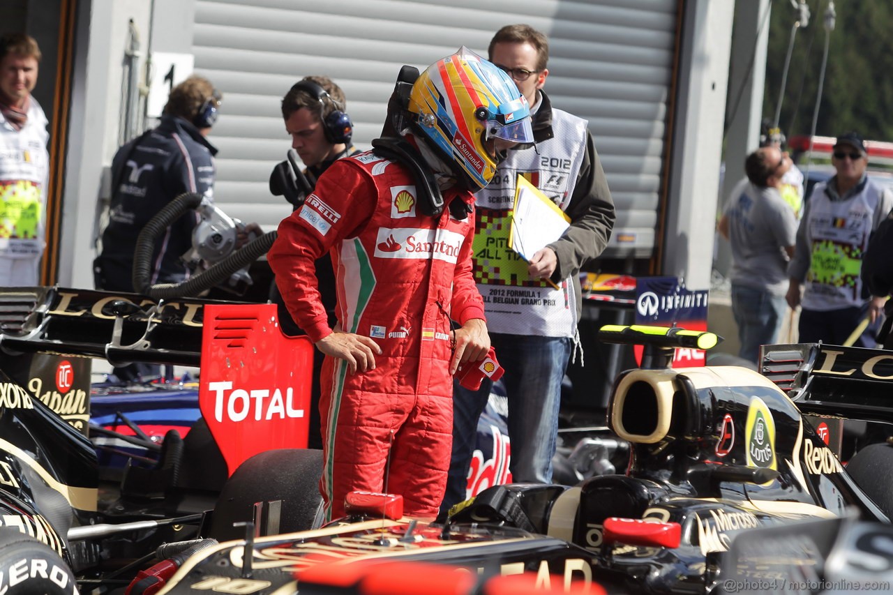 GP BELGIO, 01.09.2012- Qualifiche, Fernando Alonso (ESP) Ferrari F2012 