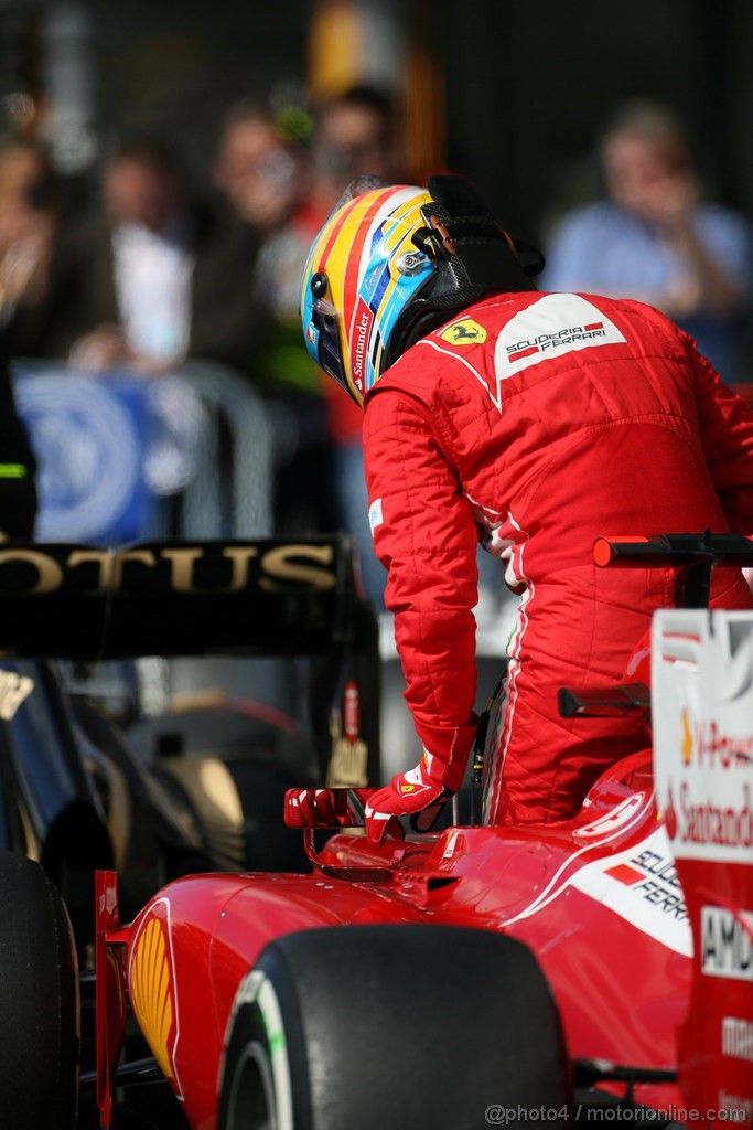 GP BELGIO, 01.09.2012- Qualifiche, Fernando Alonso (ESP) Ferrari F2012 