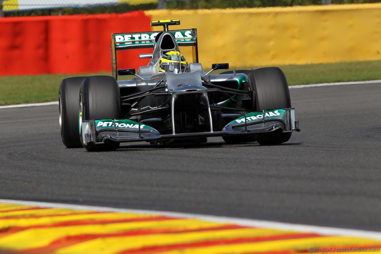 GP BELGIO, 01.09.2012- Qualifiche, Nico Rosberg (GER) Mercedes AMG F1 W03 