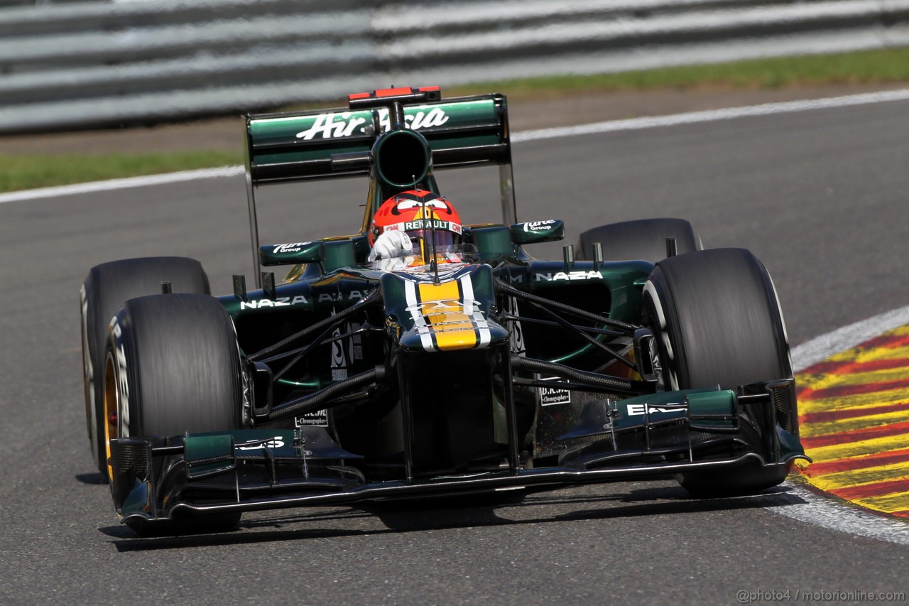 GP BELGIO, 01.09.2012- Qualifiche, Heikki Kovalainen (FIN) Caterham F1 Team CT01 