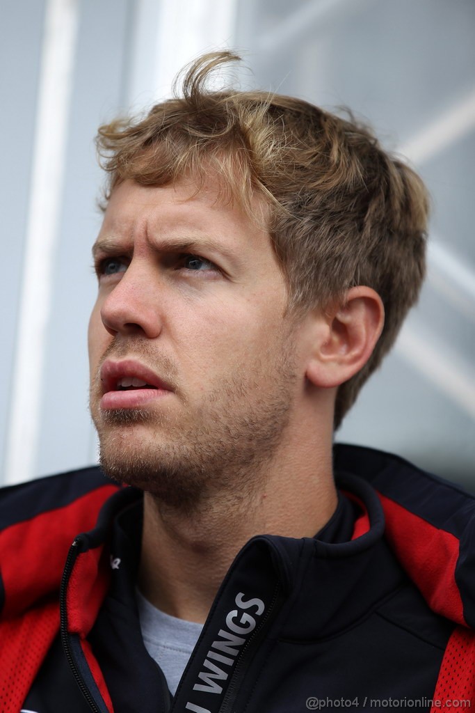 GP BELGIO, 31.08.2012- Prove Libere 1, Sebastian Vettel (GER) Red Bull Racing RB8