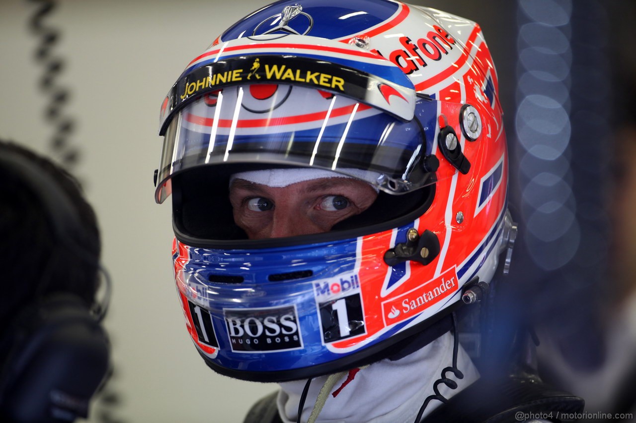 GP BELGIO, 31.08.2012- Prove Libere 1, Jenson Button (GBR) McLaren Mercedes MP4-27 