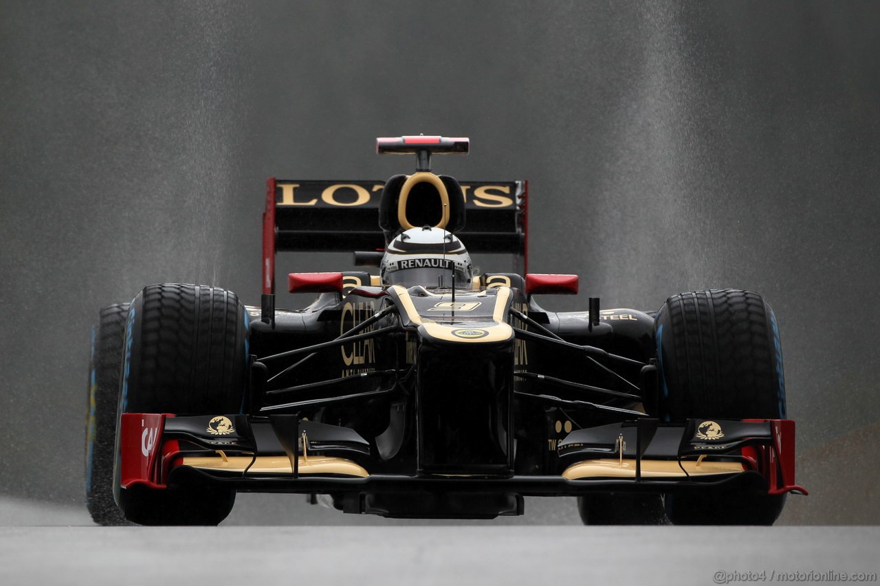 GP BELGIO, 31.08.2012- Prove Libere 1, Kimi Raikkonen (FIN) Lotus F1 Team E20