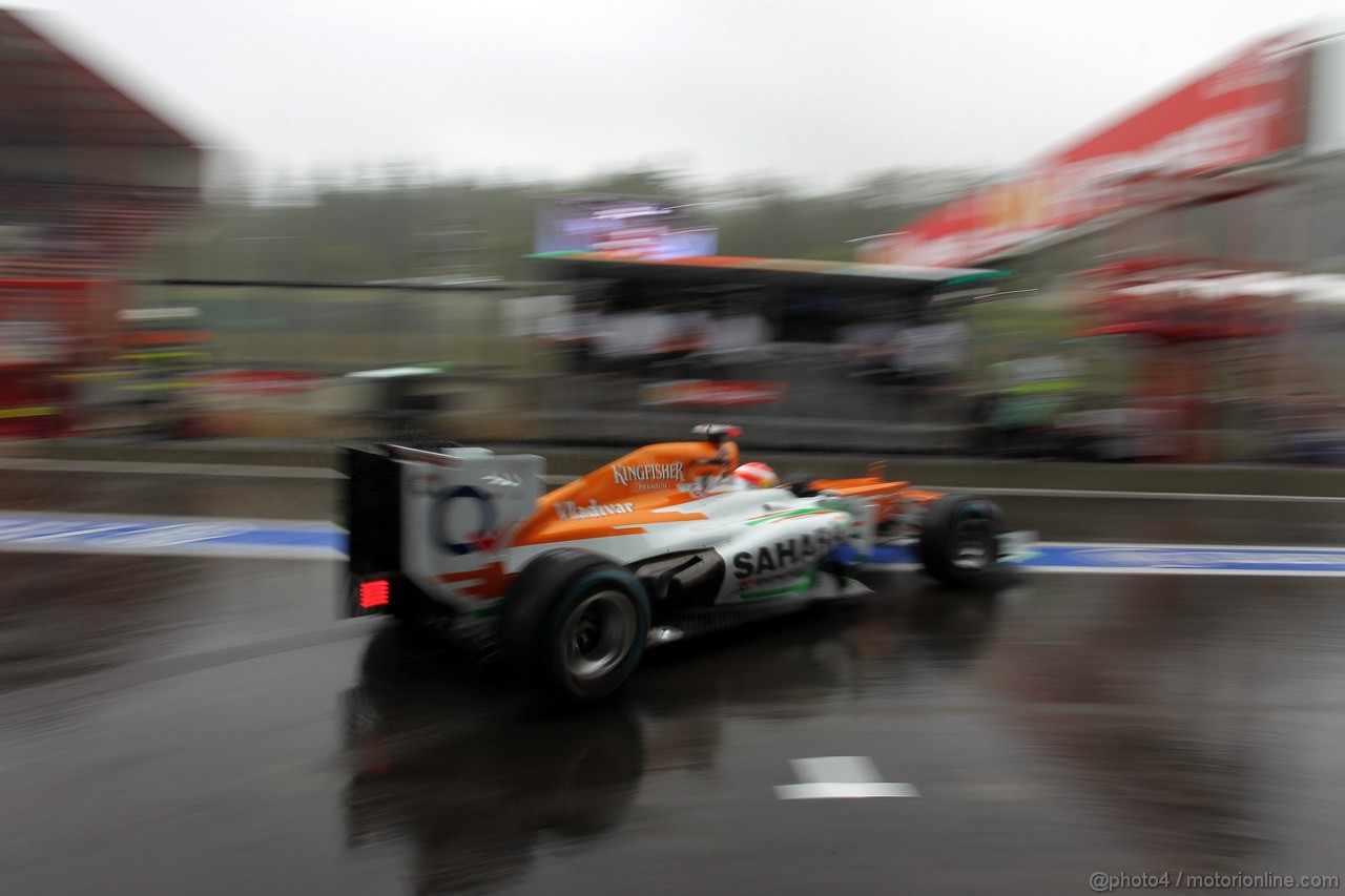 GP BELGIO, 31.08.2012- Prove Libere 1, Paul di Resta (GBR) Sahara Force India F1 Team VJM05 