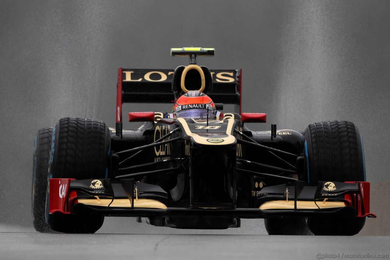 GP BELGIO, 31.08.2012- Prove Libere 1, Romain Grosjean (FRA) Lotus F1 Team E20 