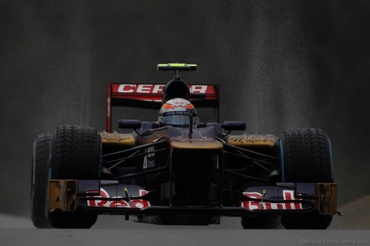 GP BELGIO, 31.08.2012- Prove Libere 1, Jean-Eric Vergne (FRA) Scuderia Toro Rosso STR7 