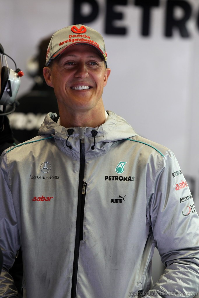 GP BELGIO, 31.08.2012- Prove Libere 1, Michael Schumacher (GER) Mercedes AMG F1 W03 