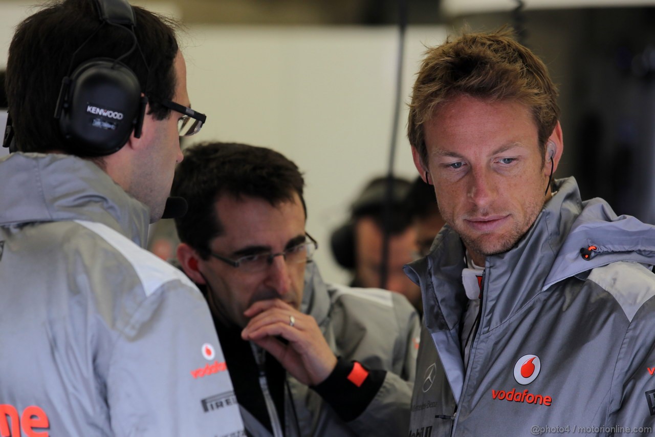 GP BELGIO, 31.08.2012- Prove Libere 1, Jenson Button (GBR) McLaren Mercedes MP4-27 