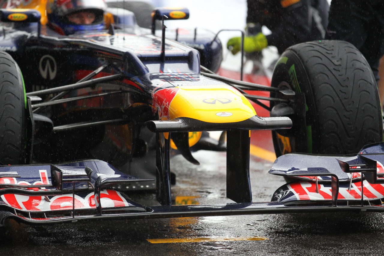 GP BELGIO, 31.08.2012- Prove Libere 1, Mark Webber (AUS) Red Bull Racing RB8 