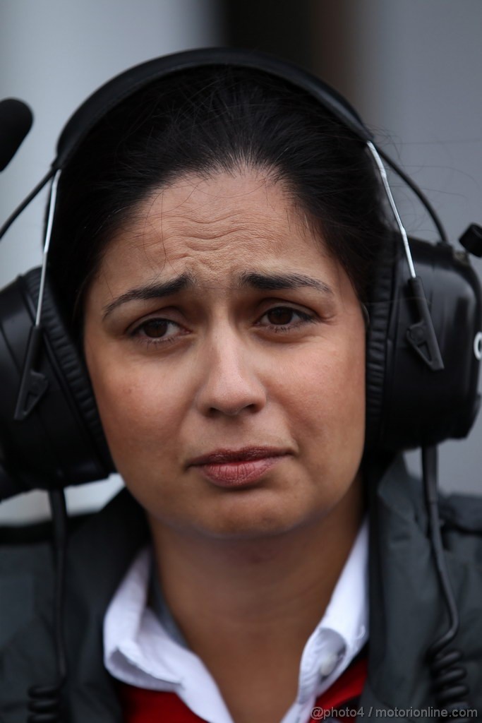 GP BELGIO, 31.08.2012- Prove Libere 1, Monisha Kaltenborn (AUT), Chief Executive Officer, Sauber F1 Team 