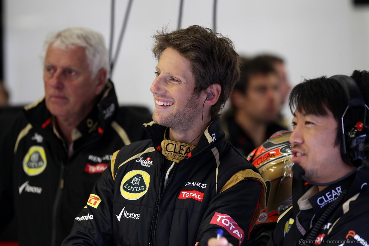 GP BELGIO, 31.08.2012- Prove Libere 1, Romain Grosjean (FRA) Lotus F1 Team E20 
