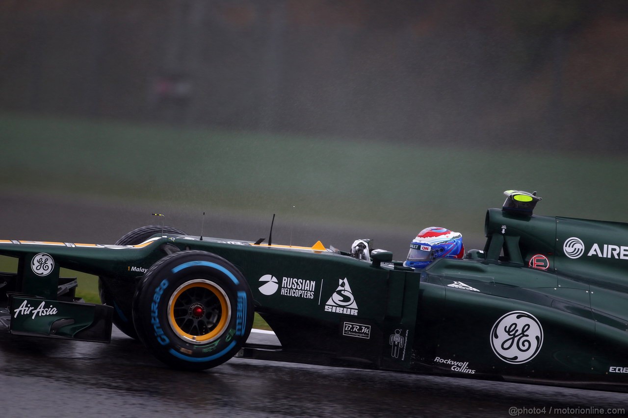 GP BELGIO, 31.08.2012- Prove Libere 1, Vitaly Petrov (RUS) Caterham F1 Team CT01 