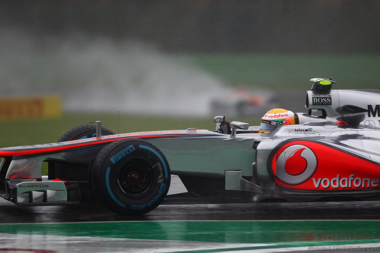 GP BELGIO, 31.08.2012- Prove Libere 1, Lewis Hamilton (GBR) McLaren Mercedes MP4-27 