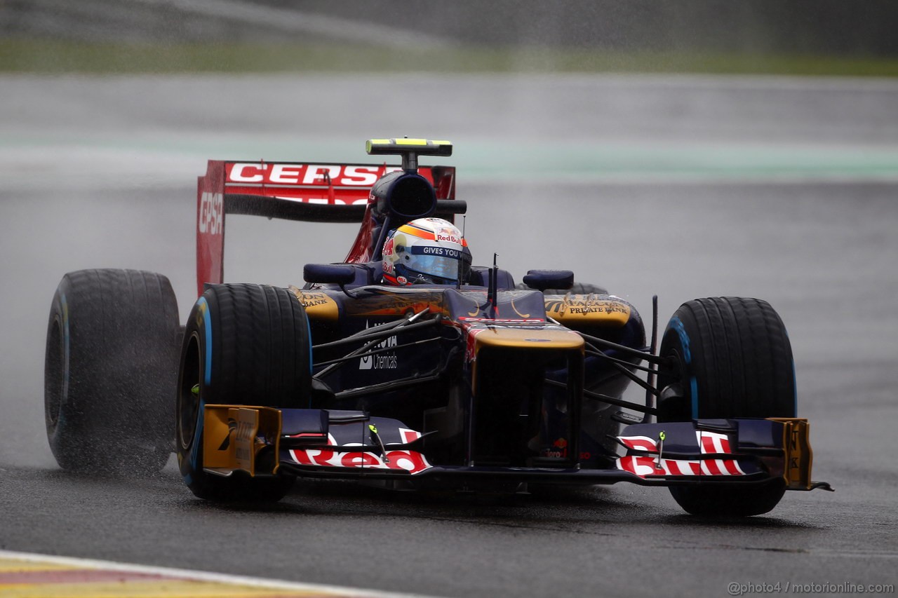 GP BELGIO, 31.08.2012- Prove Libere 1, Jean-Eric Vergne (FRA) Scuderia Toro Rosso STR7 