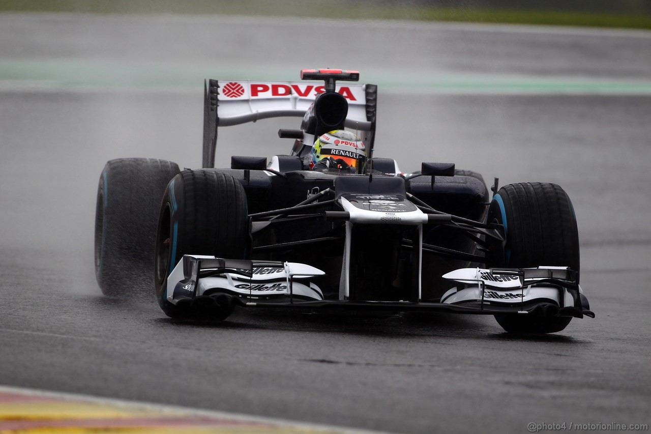 GP BELGIO, 31.08.2012- Prove Libere 1, Pastor Maldonado (VEN) Williams F1 Team FW34 