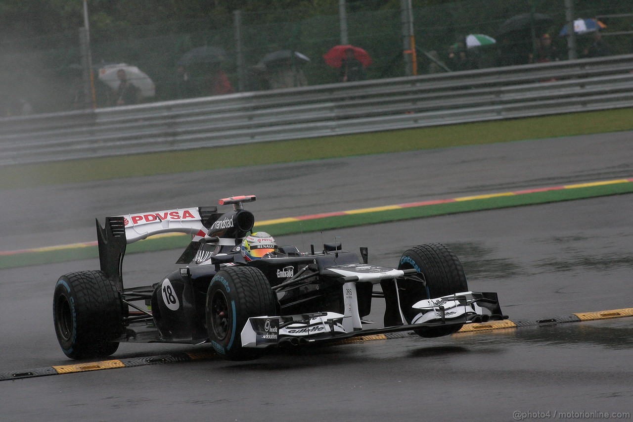 GP BELGIO, 31.08.2012- Prove Libere 1, Pastor Maldonado (VEN) Williams F1 Team FW34 