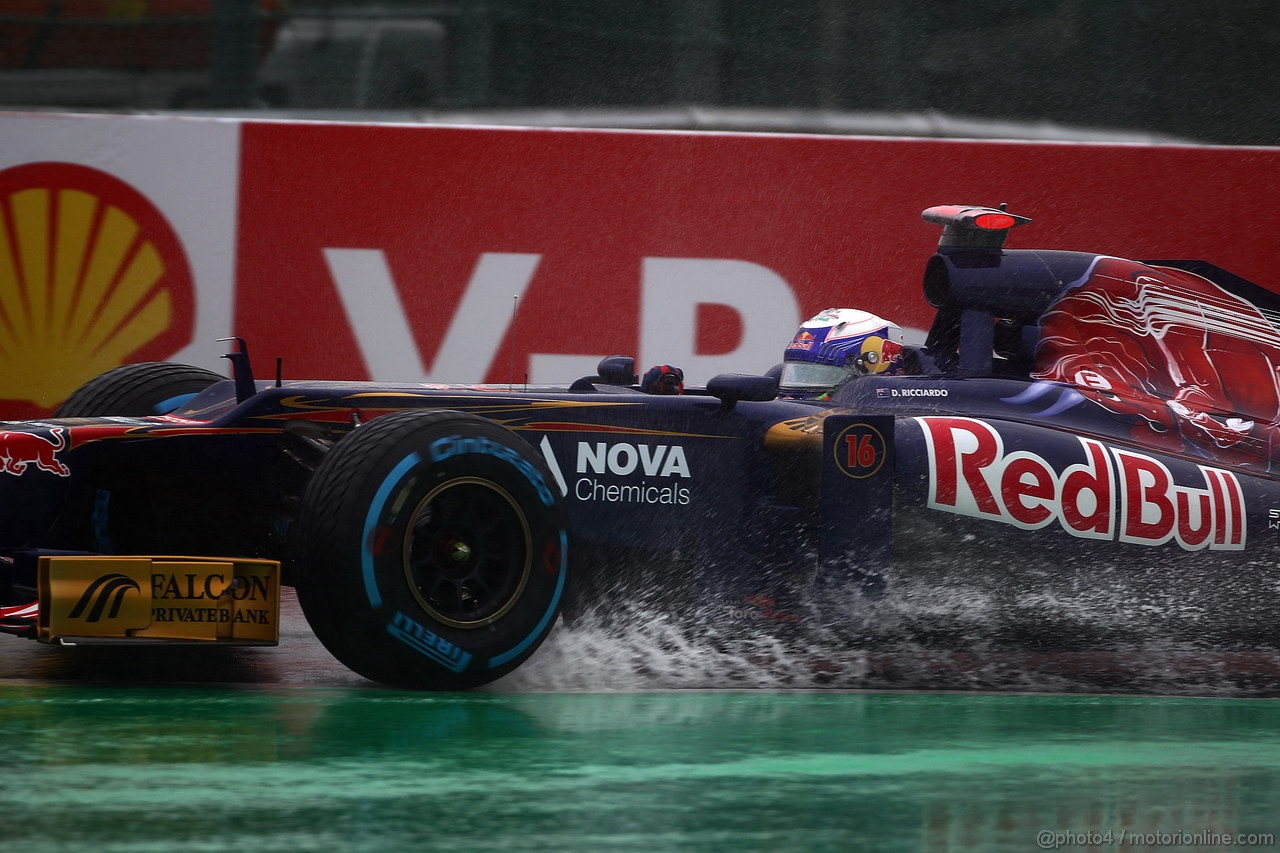 GP BELGIO, 31.08.2012- Prove Libere 1, Daniel Ricciardo (AUS) Scuderia Toro Rosso STR7 