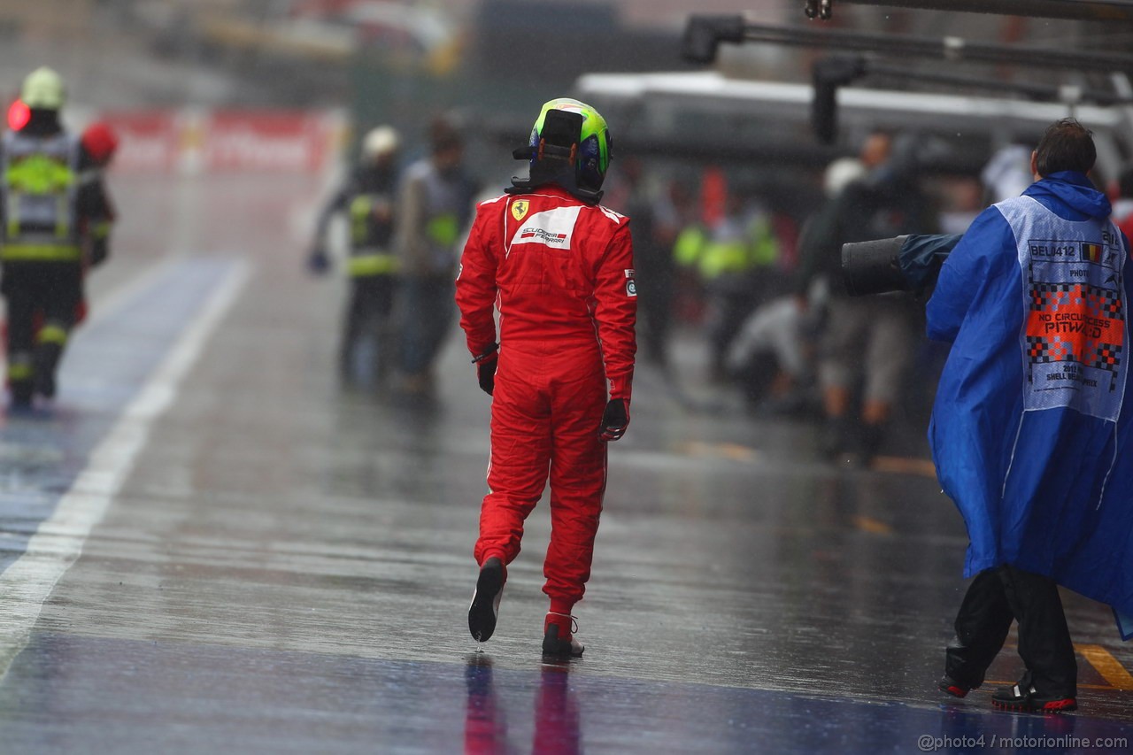 GP BELGIO, 31.08.2012- Prove Libere 1, Felipe Massa (BRA) Ferrari F2012 