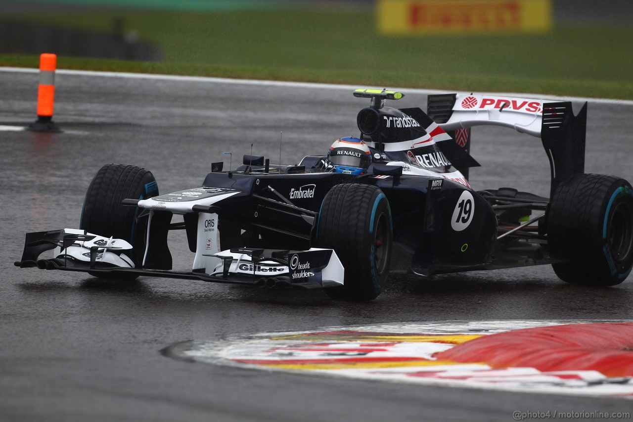 GP BELGIO, 31.08.2012- Prove Libere 1, Valtteri Bottas (FIN), Test Driver, Williams F1 Team 