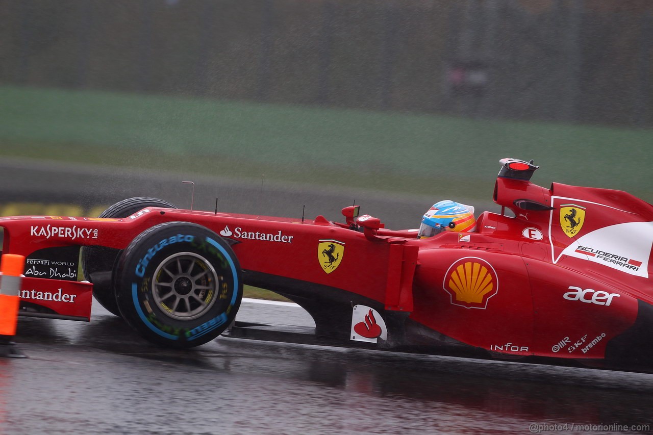 GP BELGIO, 31.08.2012- Prove Libere 1, Fernando Alonso (ESP) Ferrari F2012