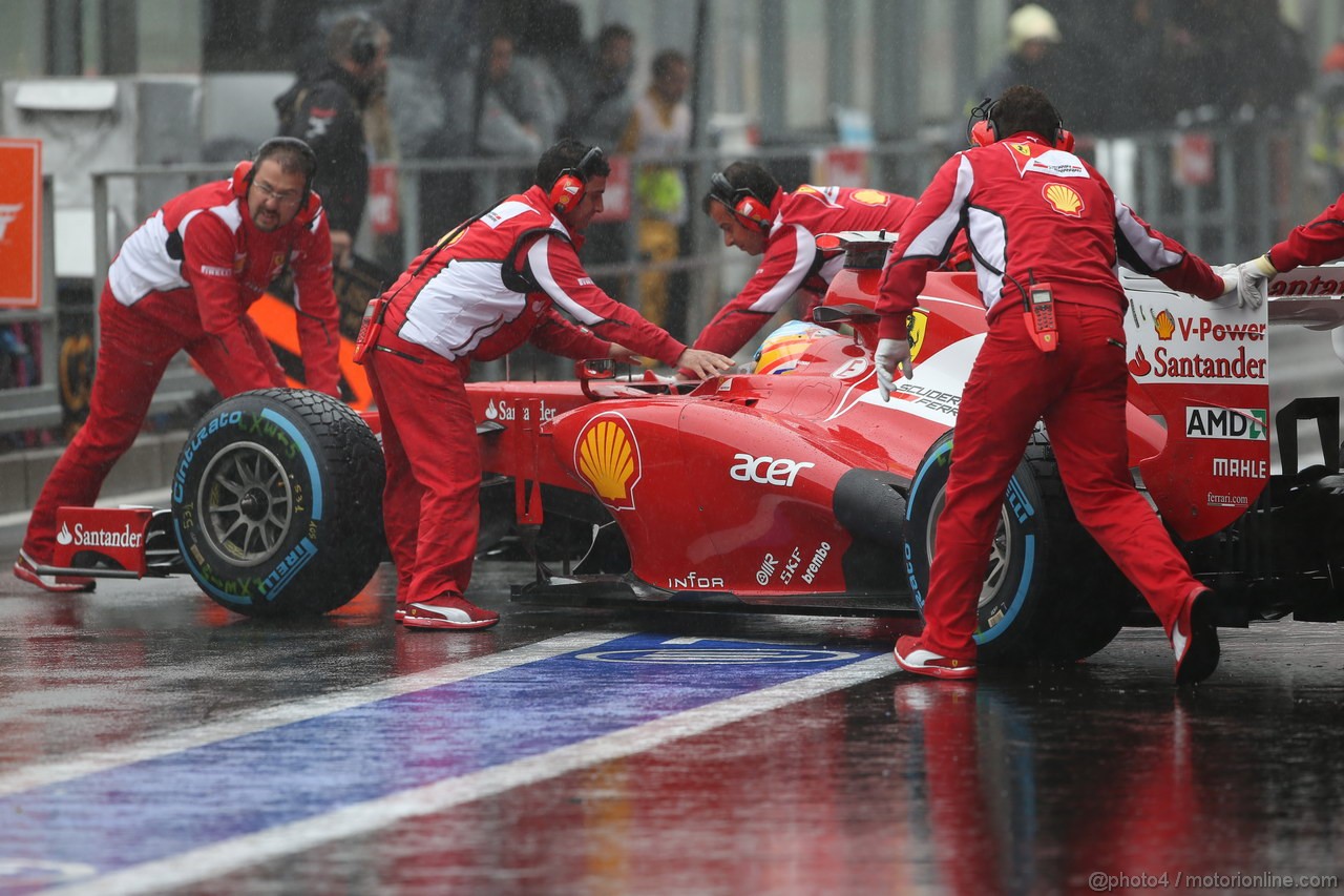 GP BELGIO, 31.08.2012- Prove Libere 1, Fernando Alonso (ESP) Ferrari F2012