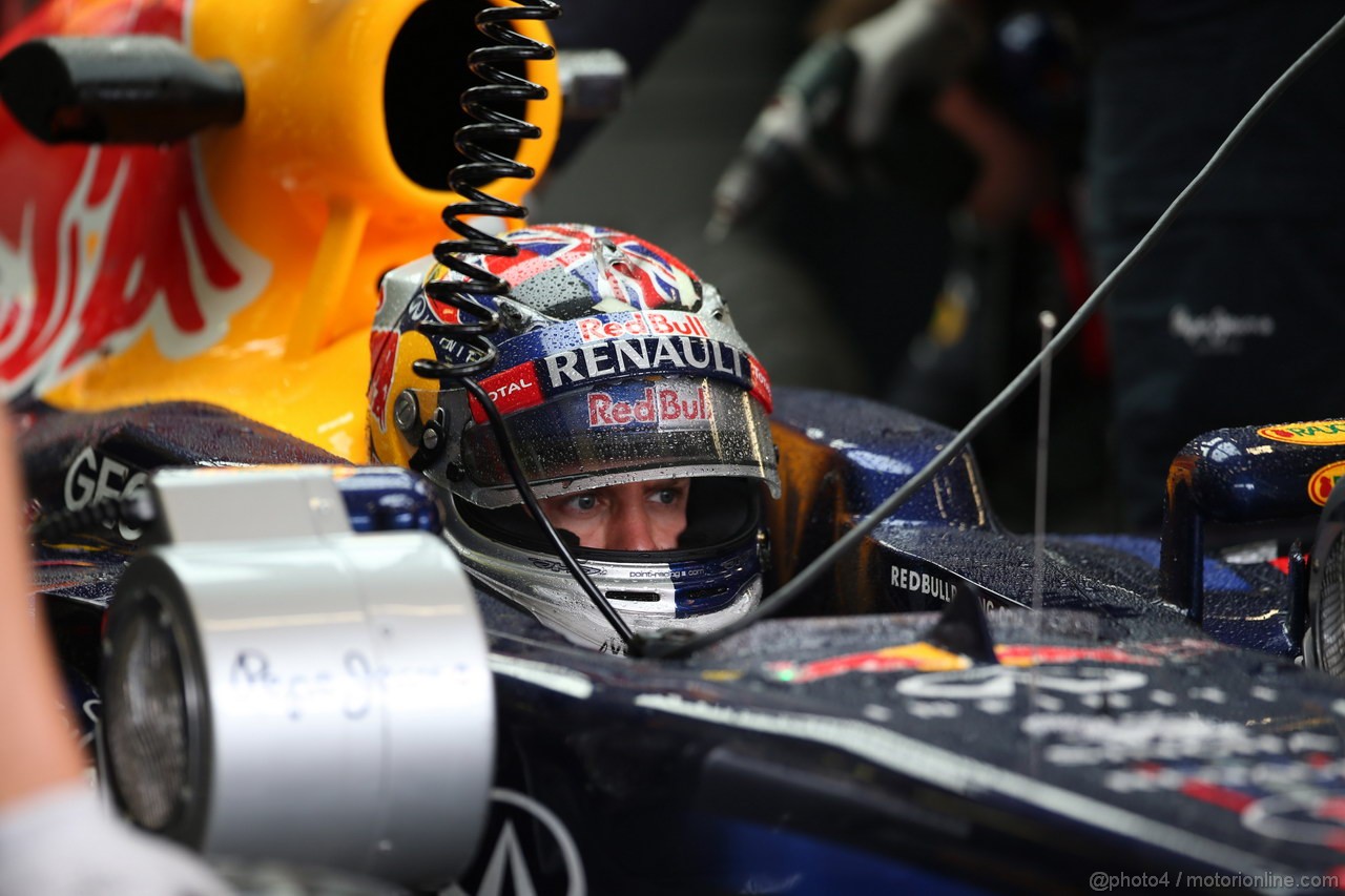 GP BELGIO, 31.08.2012- Prove Libere 1, Sebastian Vettel (GER) Red Bull Racing RB8 