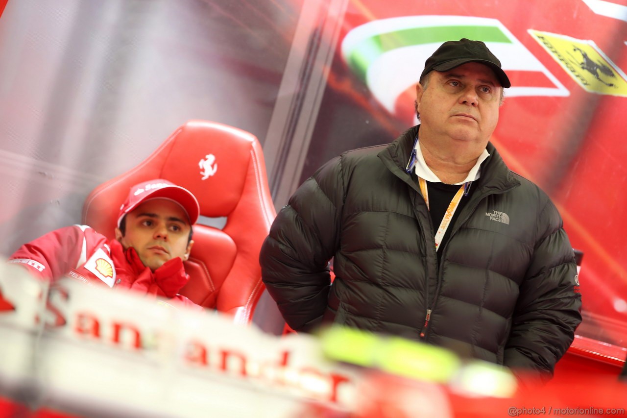 GP BELGIO, 31.08.2012- Prove Libere 1, Felipe Massa (BRA) Ferrari F2012 e his father Luis Antonio Massa (BRA)