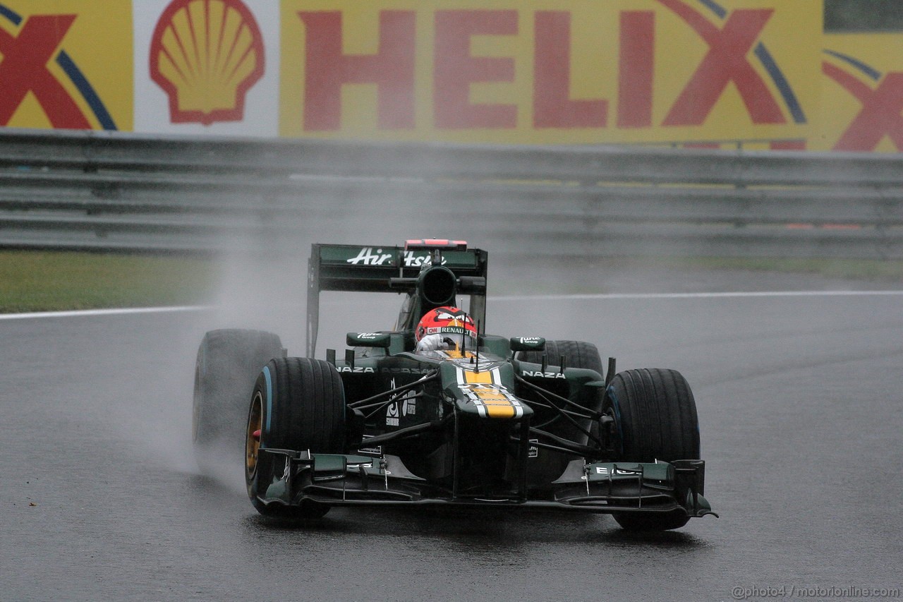 GP BELGIO, 31.08.2012- Prove Libere 1, Heikki Kovalainen (FIN) Caterham F1 Team CT01 