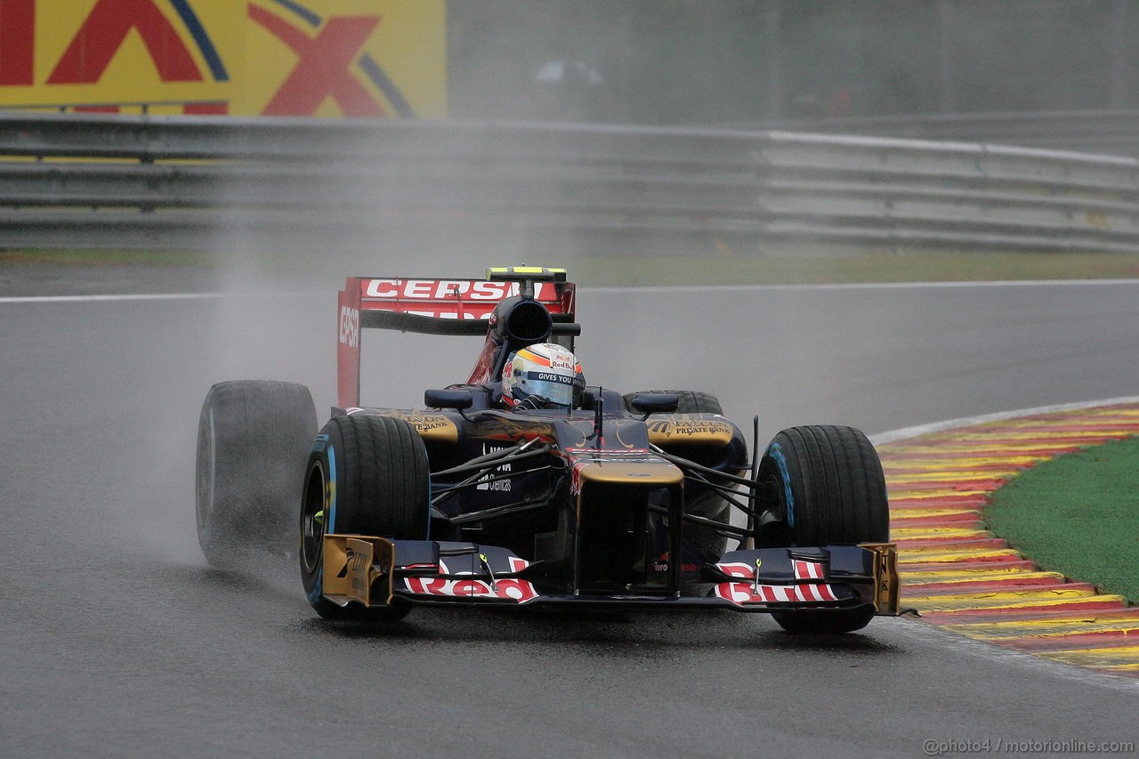 GP BELGIO, 31.08.2012- Prove Libere 1, Jean-Eric Vergne (FRA) Scuderia Toro Rosso STR7 