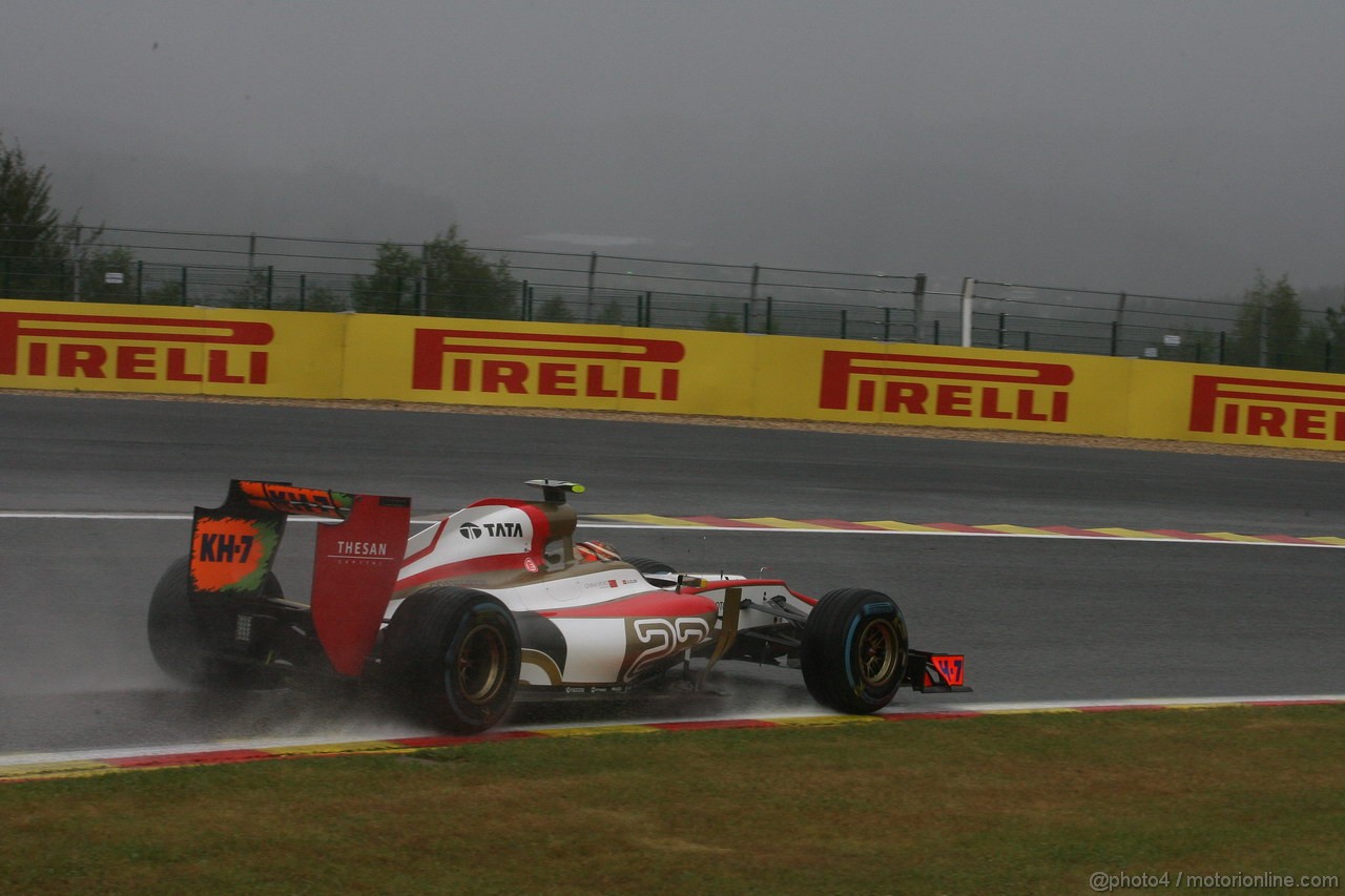 GP BELGIO, 31.08.2012- Prove Libere 1,Dani Clos (ESP), Test Driver HRT