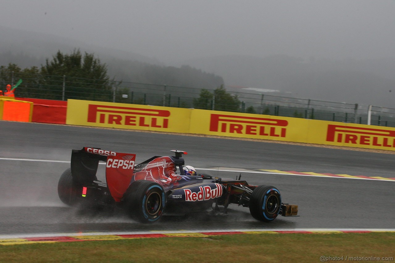 GP BELGIO, 31.08.2012- Prove Libere 1, Daniel Ricciardo (AUS) Scuderia Toro Rosso STR7 