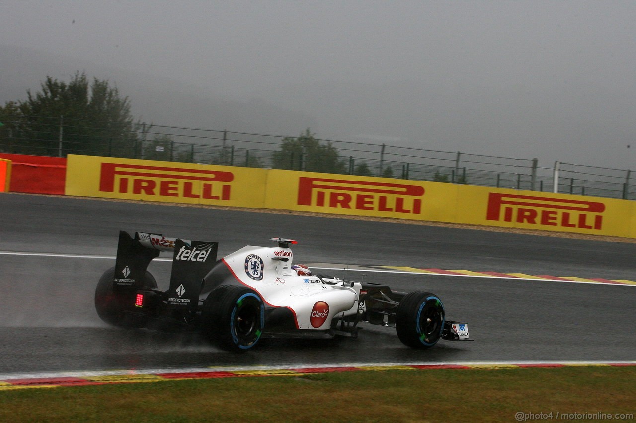 GP BELGIO, 31.08.2012- Prove Libere 1, Kamui Kobayashi (JAP) Sauber F1 Team C31 