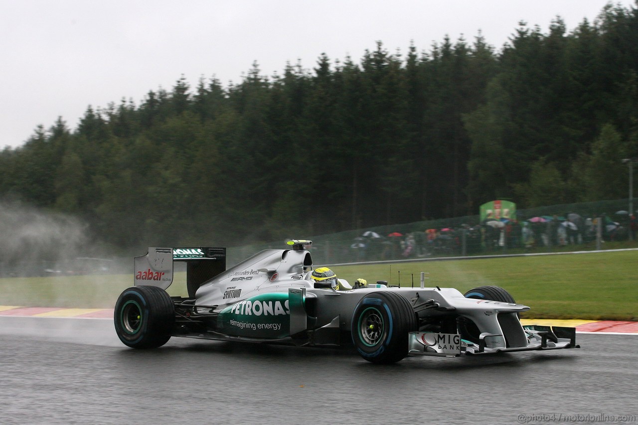 GP BELGIO, 31.08.2012- Prove Libere 1, Nico Rosberg (GER) Mercedes AMG F1 W03 