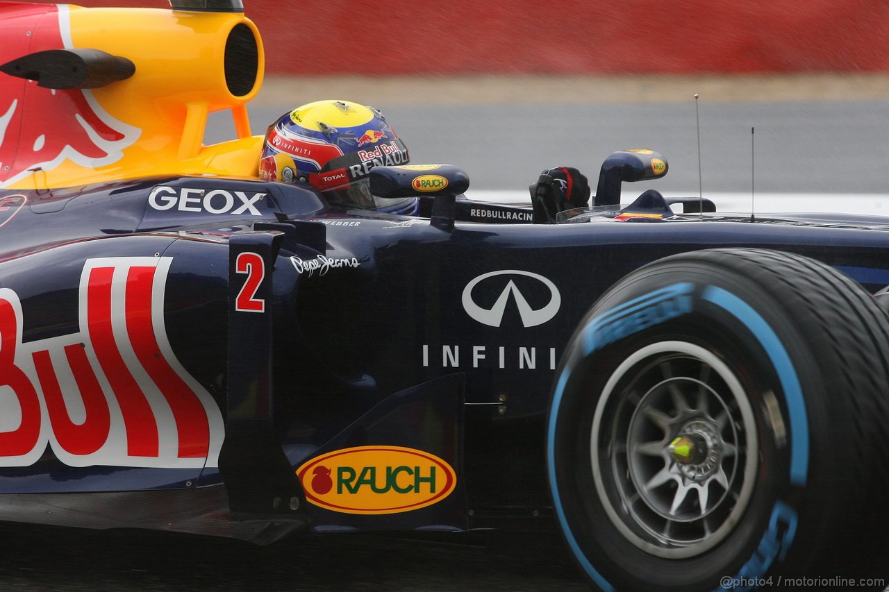 GP BELGIO, 31.08.2012- Prove Libere 1, Mark Webber (AUS) Red Bull Racing RB8 