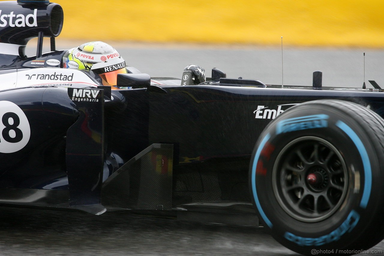 GP BELGIO, 31.08.2012- Prove Libere 1, Pastor Maldonado (VEN) Williams F1 Team FW34 