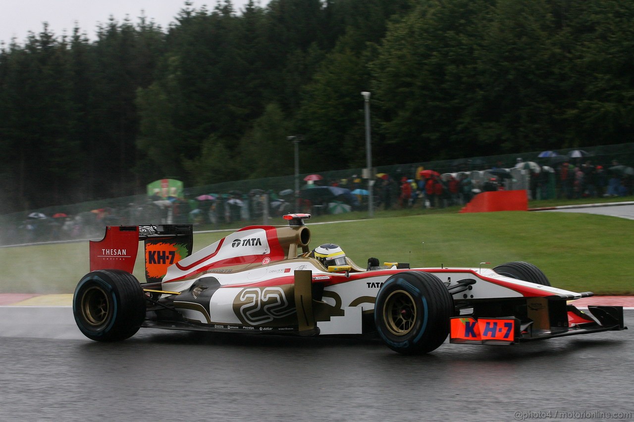 GP BELGIO, 31.08.2012- Prove Libere 1, Pedro de la Rosa (ESP) HRT Formula 1 Team F112 