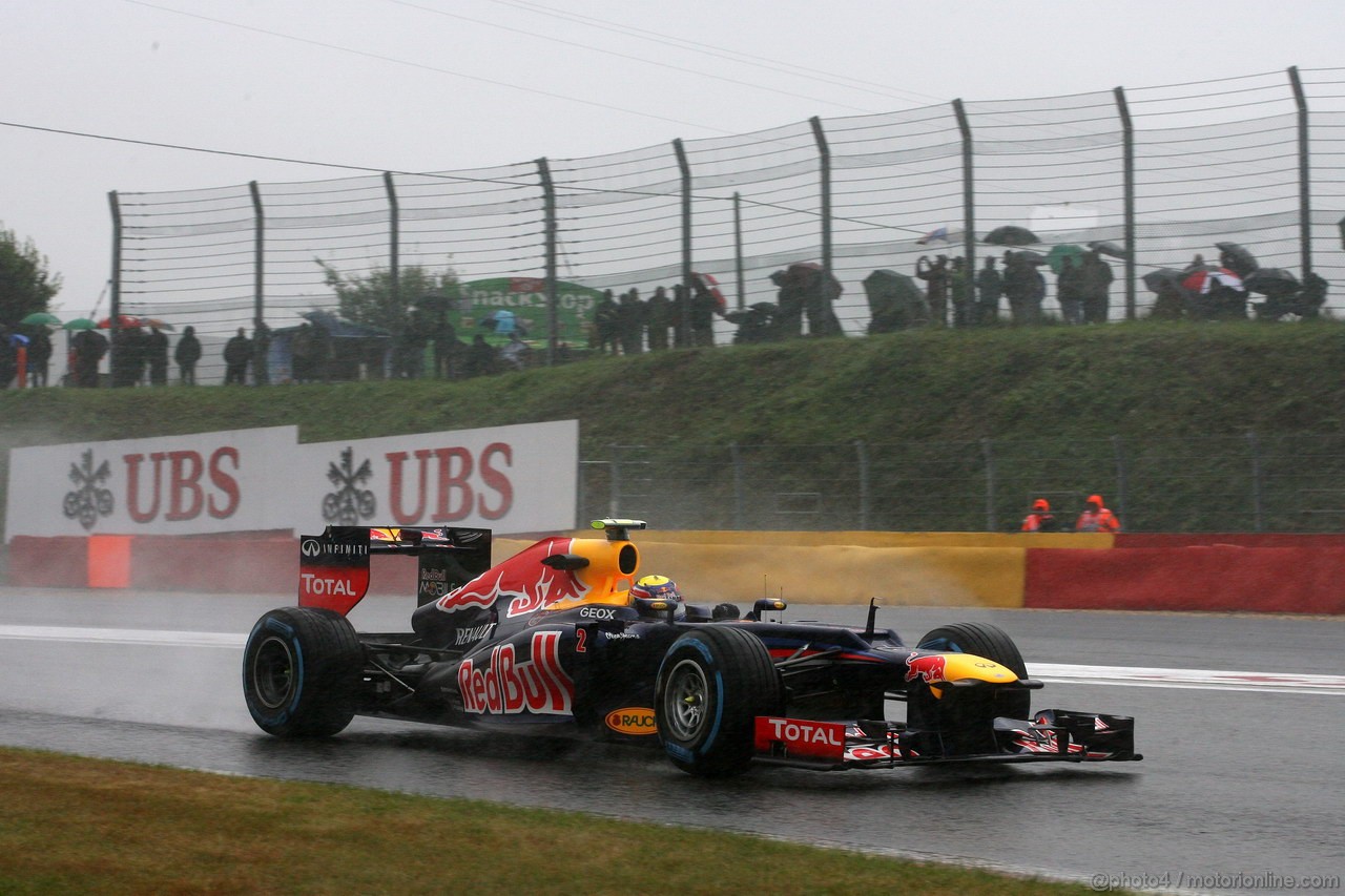 GP BELGIO, 31.08.2012- Prove Libere 1, Mark Webber (AUS) Red Bull Racing RB8 