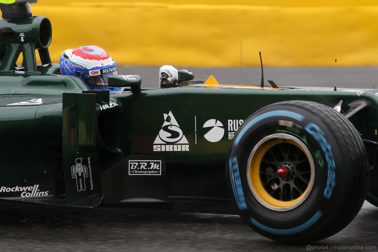 GP BELGIO, 31.08.2012- Prove Libere 1, Vitaly Petrov (RUS) Caterham F1 Team CT01 