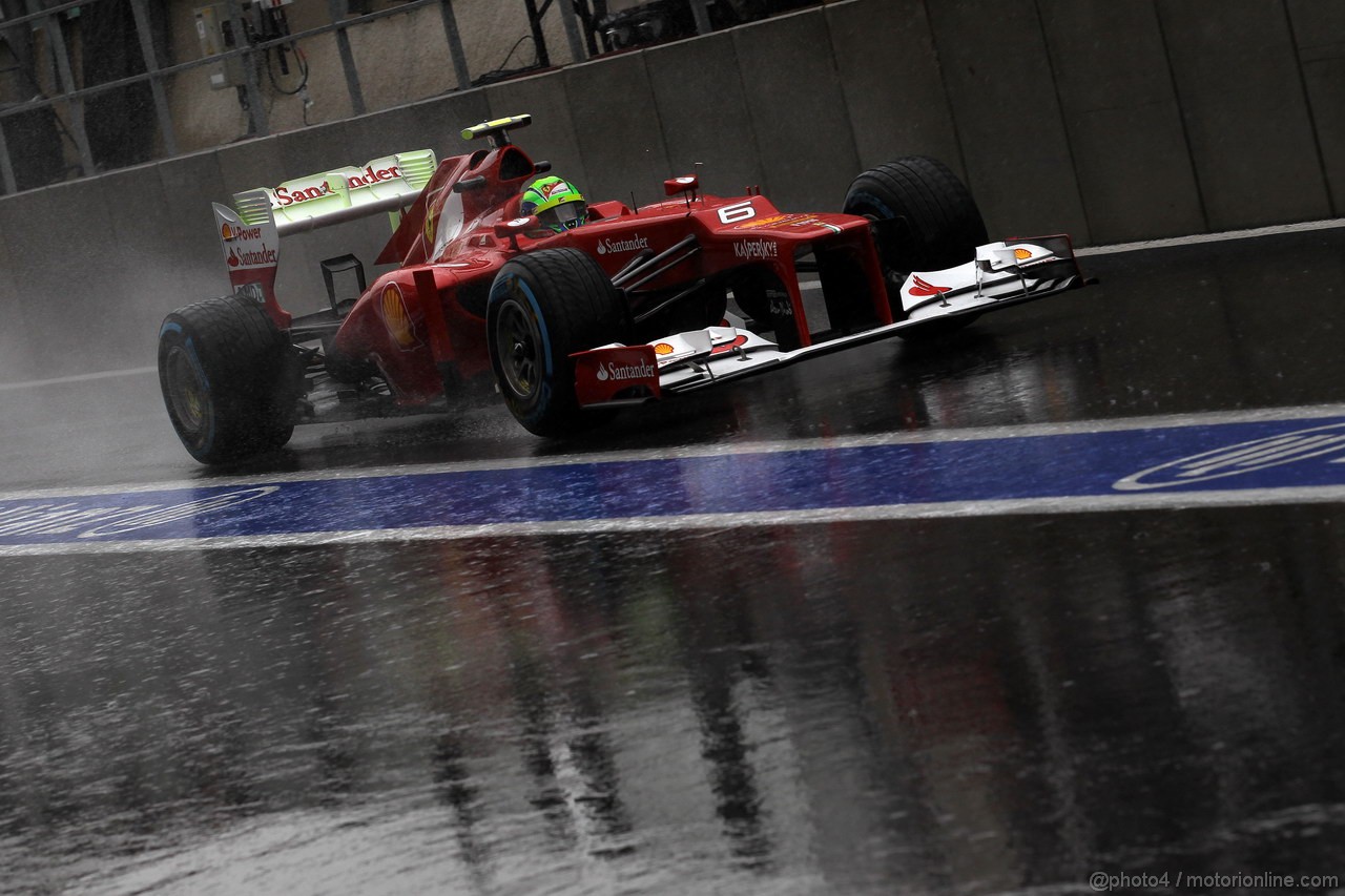 GP BELGIO, 31.08.2012- Prove Libere 2, Felipe Massa (BRA) Ferrari F2012 