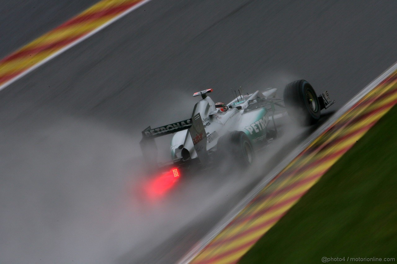 GP BELGIO, 31.08.2012- Prove Libere 2, Michael Schumacher (GER) Mercedes AMG F1 W03 