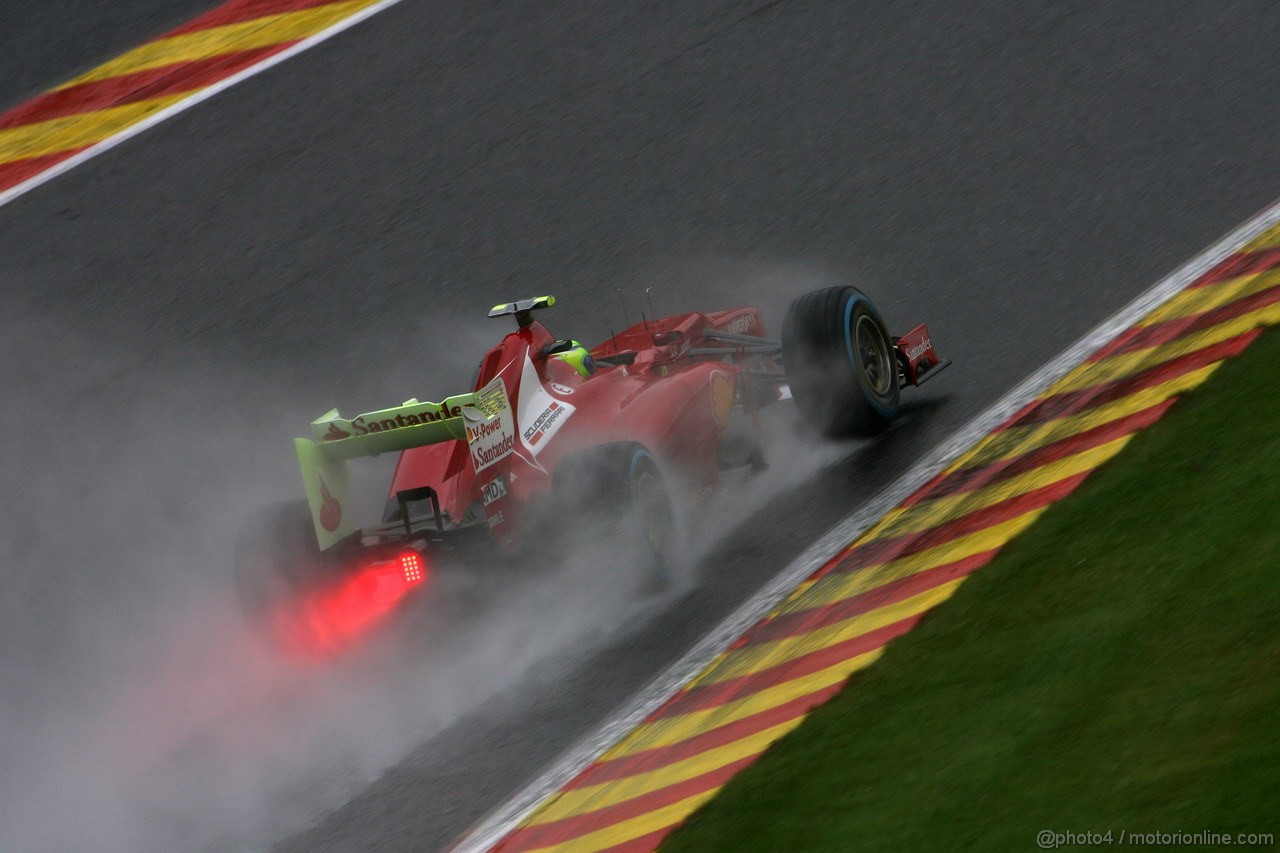 GP BELGIO, 31.08.2012- Prove Libere 2, Felipe Massa (BRA) Ferrari F2012 