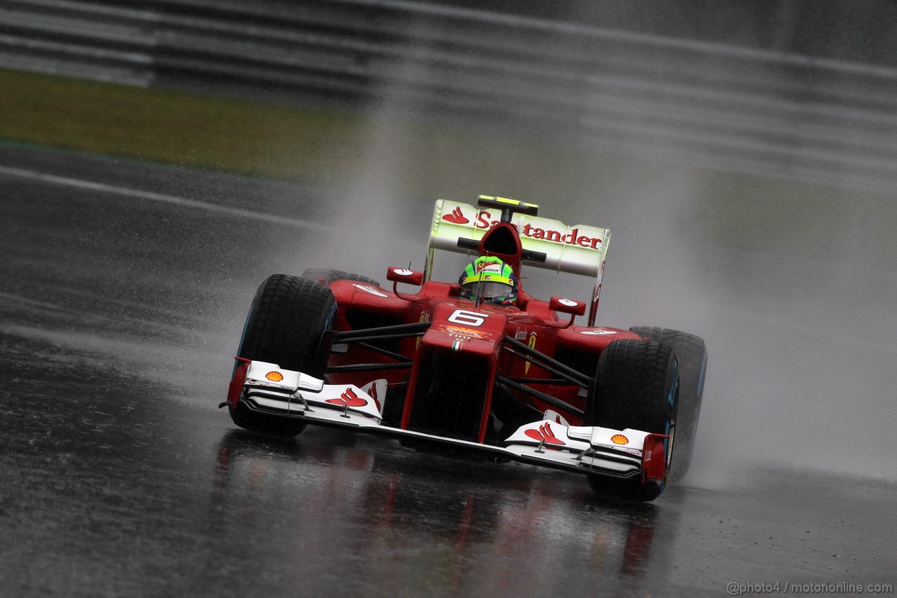 GP BELGIO, 31.08.2012- Prove Libere 2, Felipe Massa (BRA) Ferrari F2012 