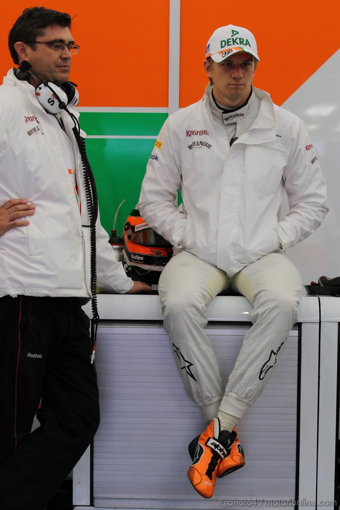 GP BELGIO, 31.08.2012- Prove Libere 2, Nico Hulkenberg (GER) Sahara Force India F1 Team VJM05 