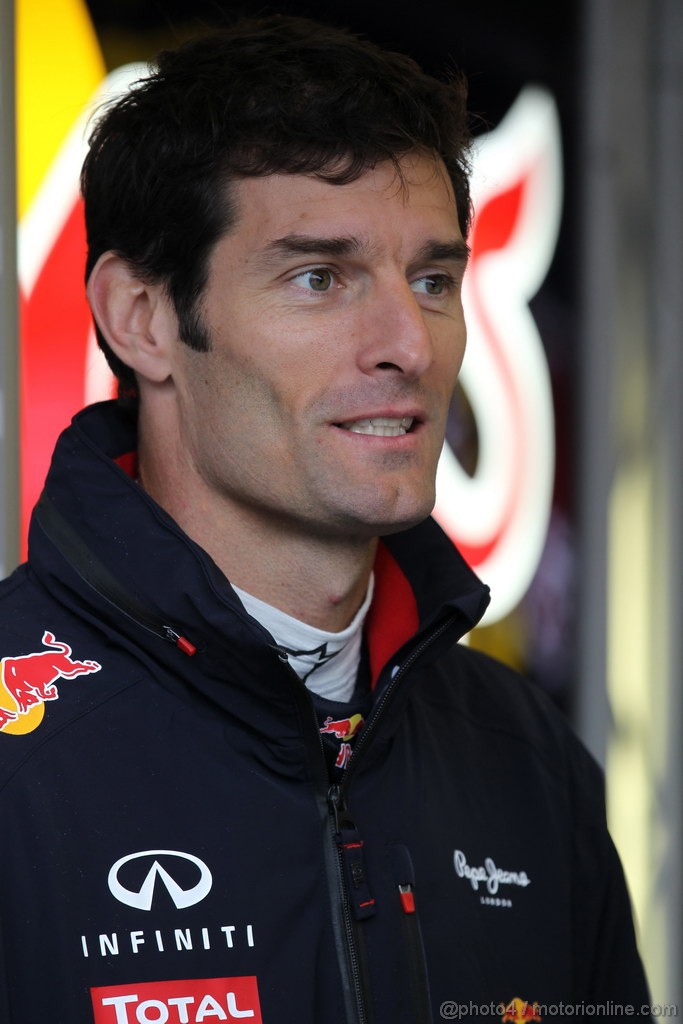 GP BELGIO, 31.08.2012- Prove Libere 2, Mark Webber (AUS) Red Bull Racing RB8