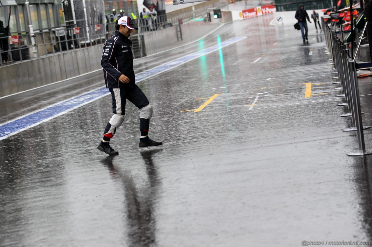 GP BELGIO, 31.08.2012- Prove Libere 2, Bruno Senna (BRA) Williams F1 Team FW34 