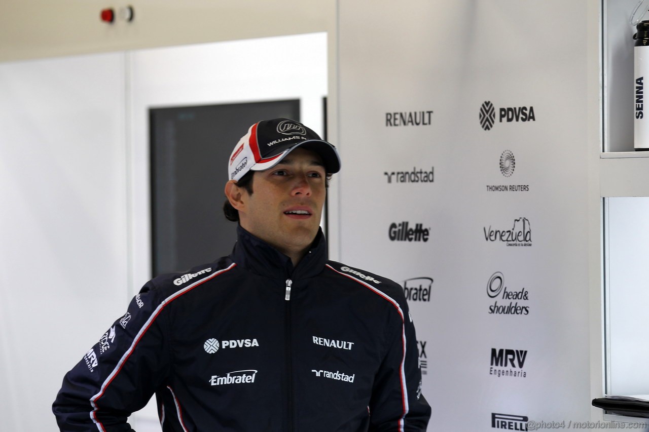 GP BELGIO, 31.08.2012- Prove Libere 2, Bruno Senna (BRA) Williams F1 Team FW34